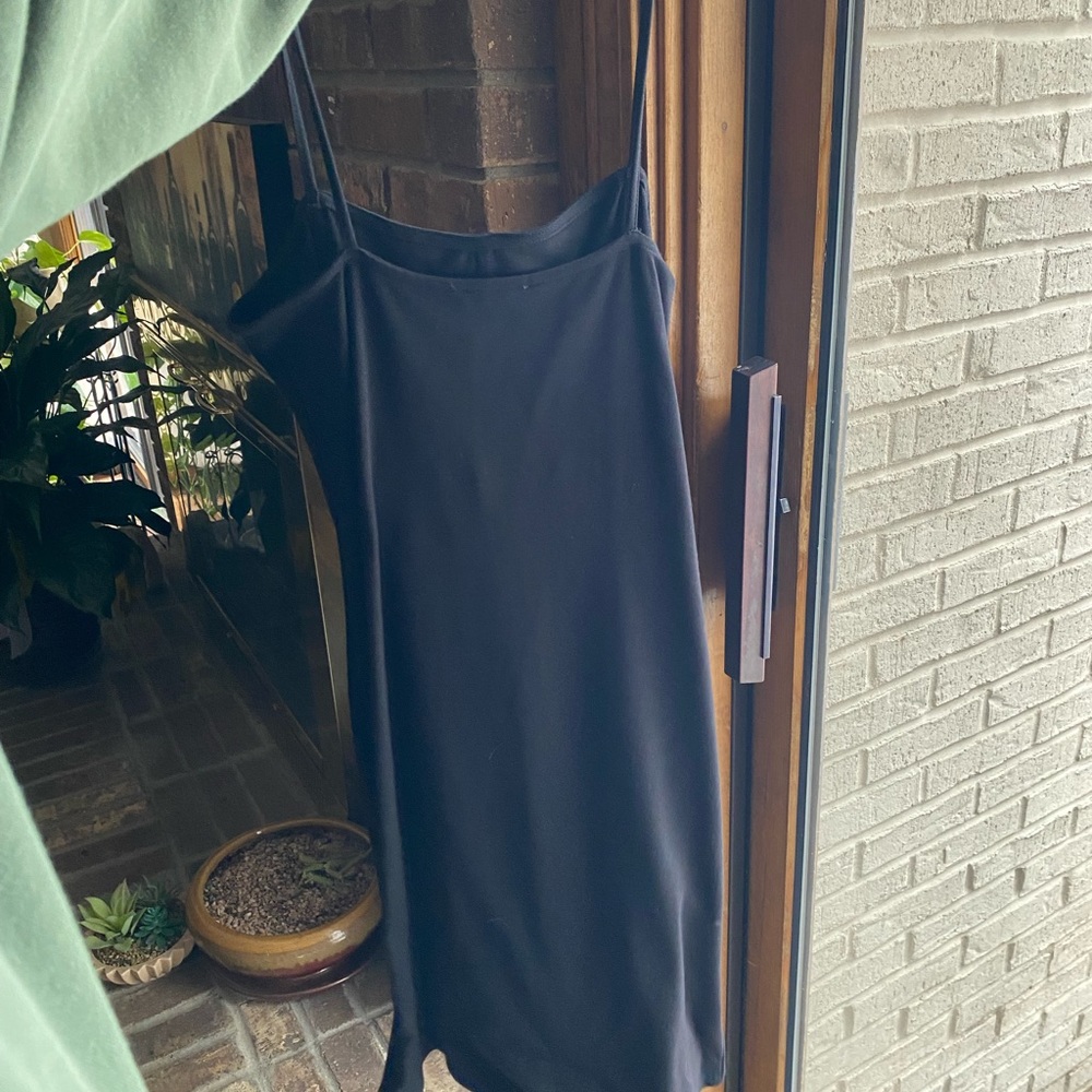 Black mini dress